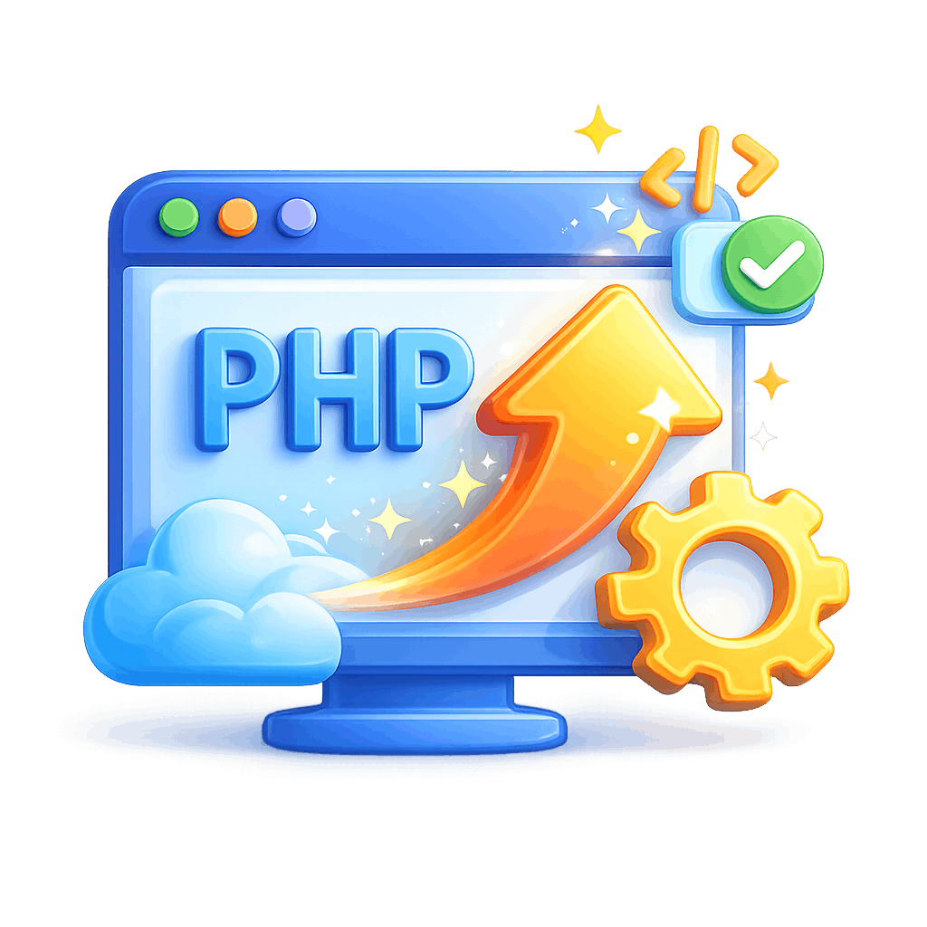 PHP version upgrade for WordPress website performance and security