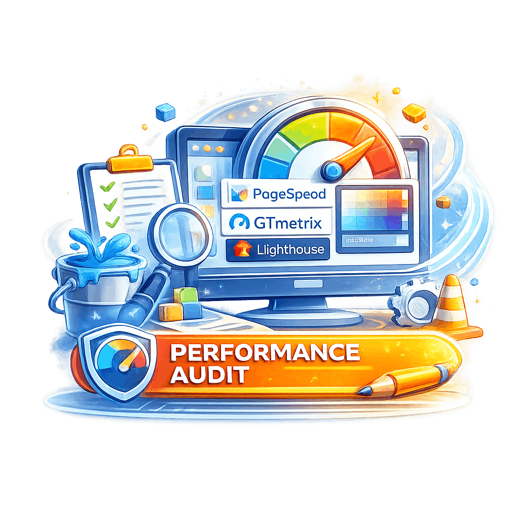 WordPress performance audit service analyzing website speed and optimization metrics